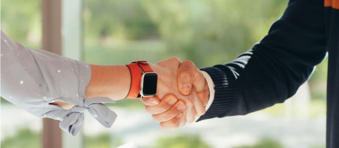 Várias roupas, camas e acessórios para pet em uma exposição da Pet Club.